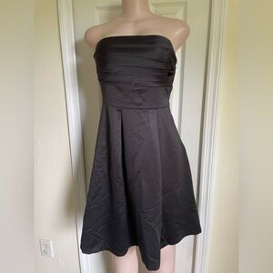 White House Black Market Strapless Black Dress